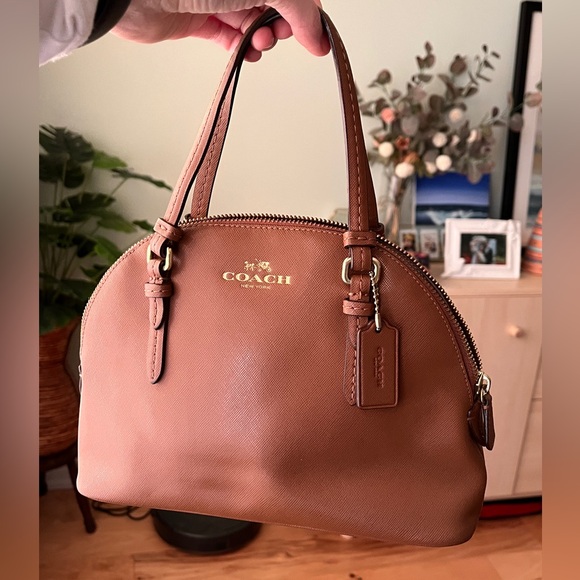 Coach Handbags - Coach mini Peyton domed leather satchel